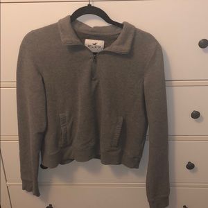 Hollister half zip up sweater